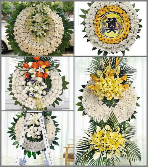 山东济宁微山县赵庙镇佀楼村花圈速递